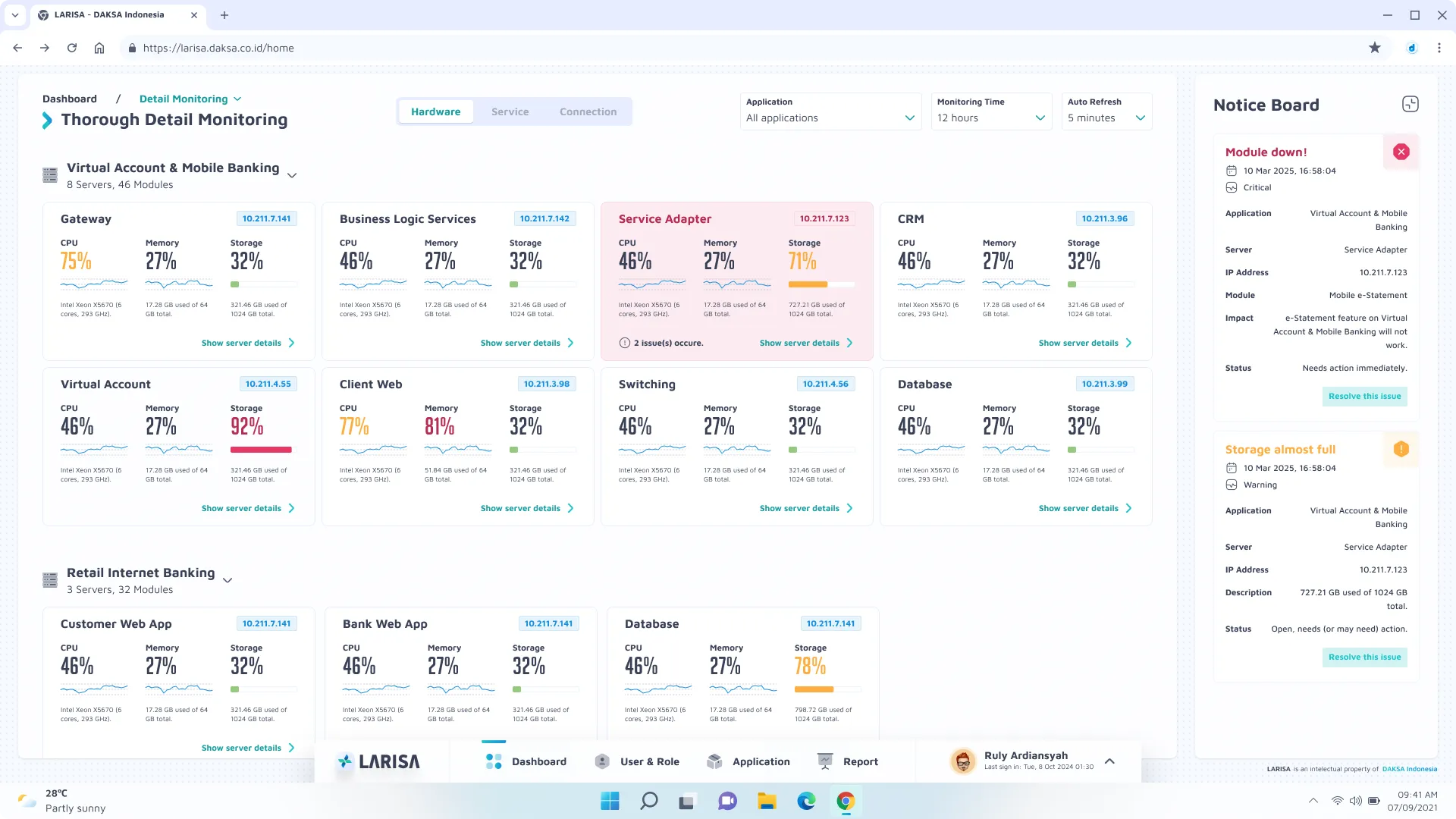 DAKSA - LARISA - product screenshot